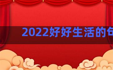 2022好好生活的句子