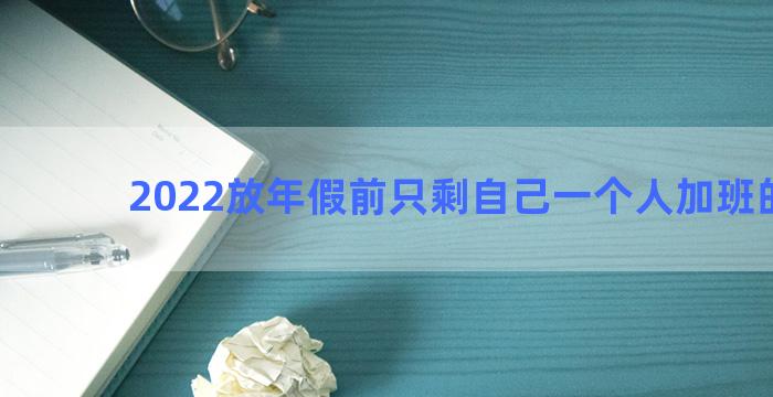 2022放年假前只剩自己一个人加班的文案