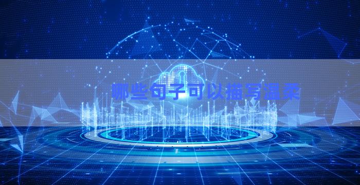 哪些句子可以描写温柔