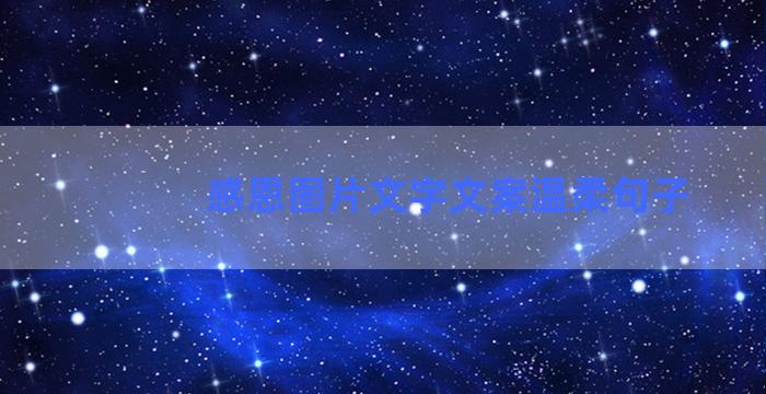 感恩图片文字文案温柔句子